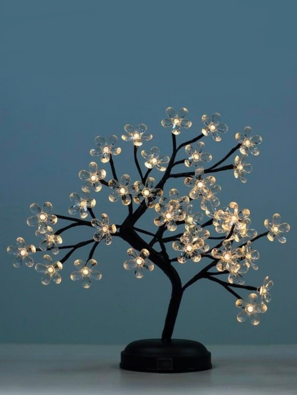 Bonsai Tree Lamp White Japanese Sakura Blossom Plum Flower Lights Indoor Outdoor